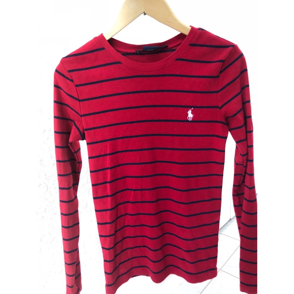 Ralph Lauren Sweater Red & Navy Blue Stripe